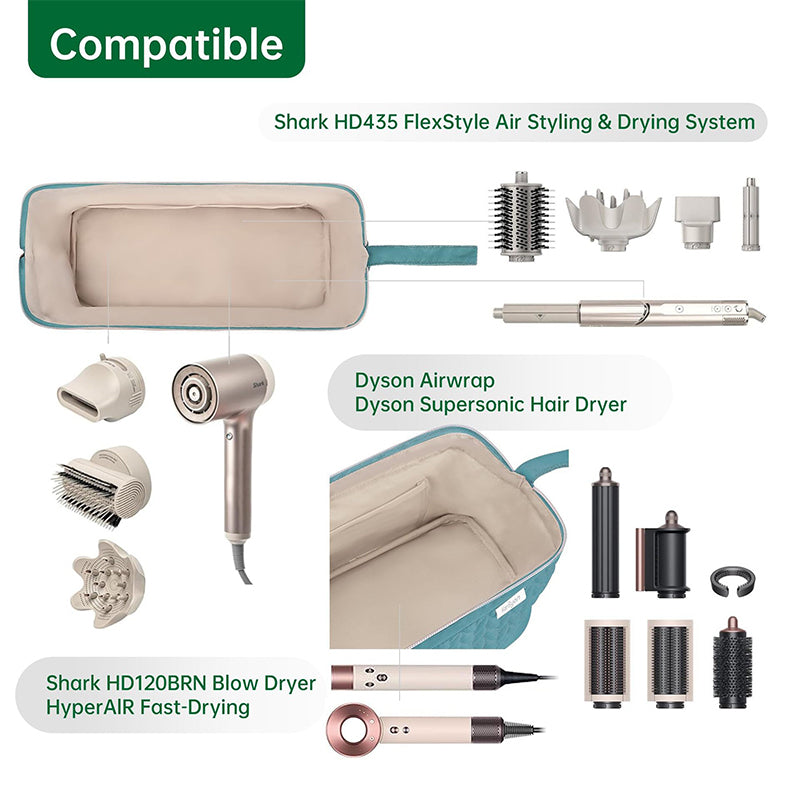Premium Hair Styler Travel Bag – Fits Dyson Airwrap, Shark Flexstyle & more